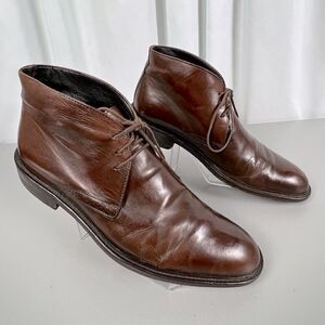 TO BOOT NEW YORK ADAM DERRICK MENS HIGH ANKLE SHOES BROWN SIZE 8 1/2